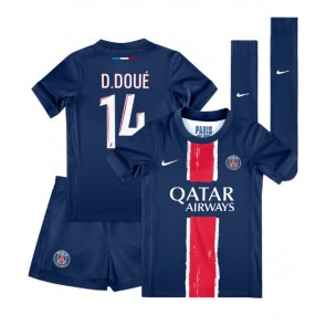 Paris Saint-Germain Desire Doue #14 Domaci Dres za Dječji 2024-25 Kratak Rukavima (+ kratke hlače)